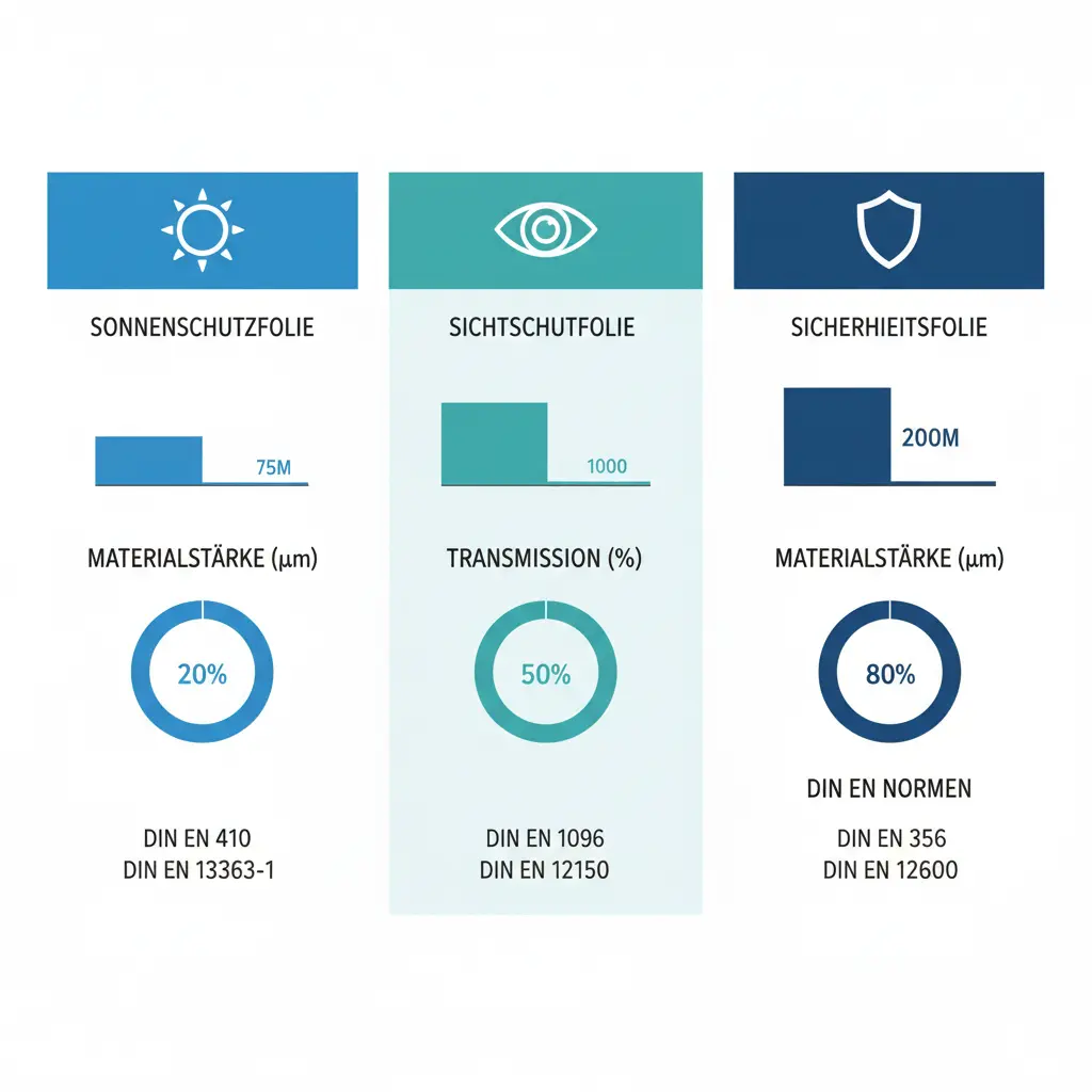 Folientypen Vergleich